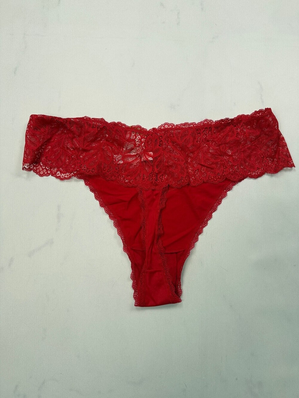 Auden Lace Bikini Red Contemporary Statement Piece - Womens 3X